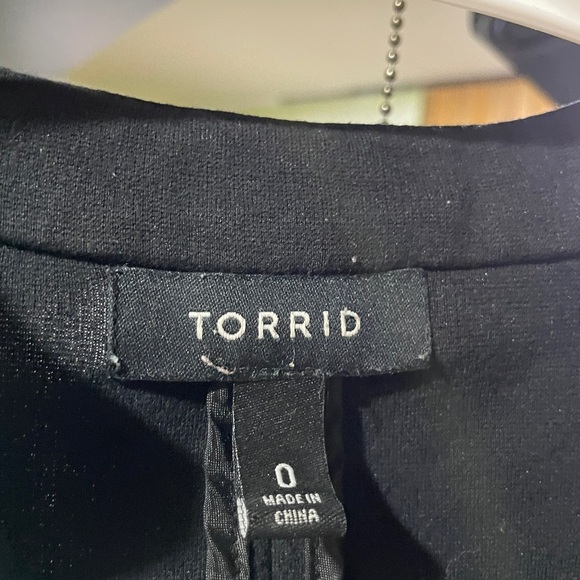 Torrid Black Blazer with Gold Zipper - Picture 6 of 7